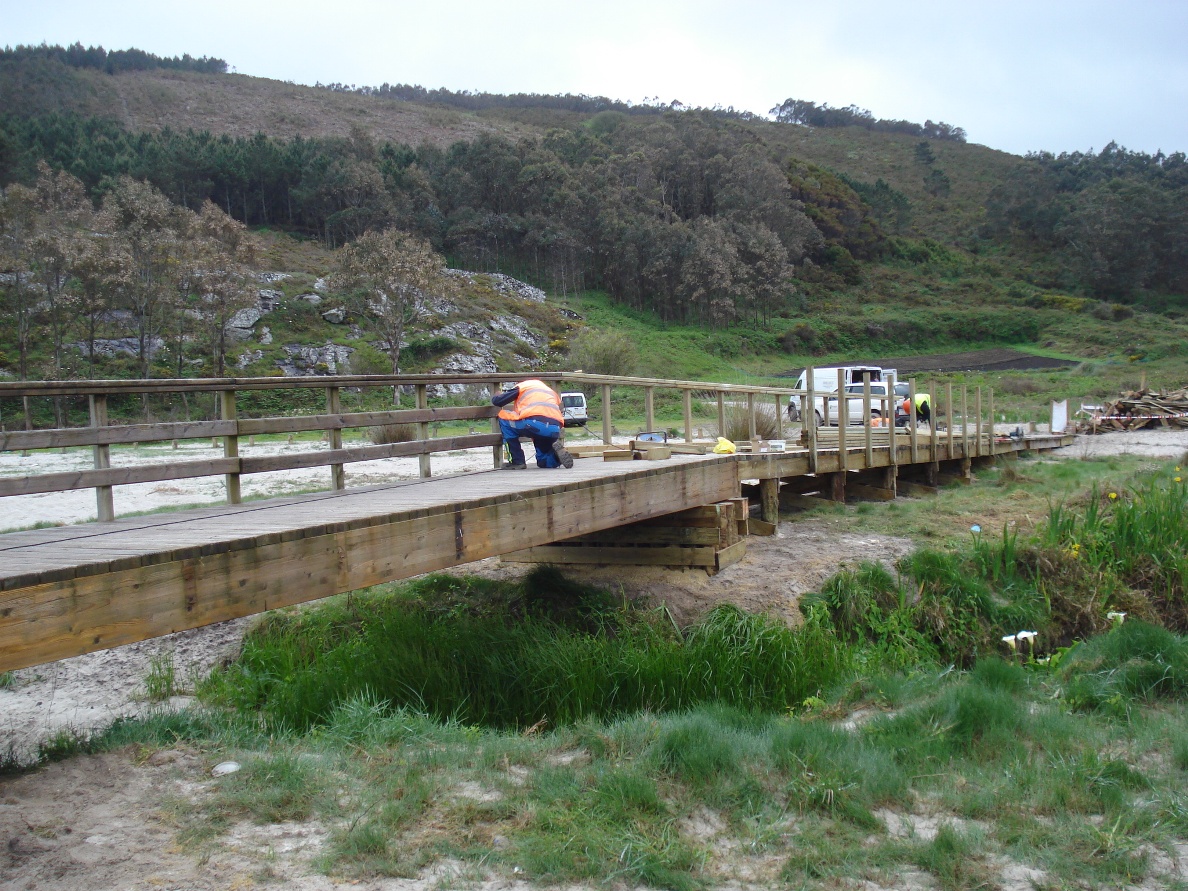 Playa de Soesto. Avería en los accesos