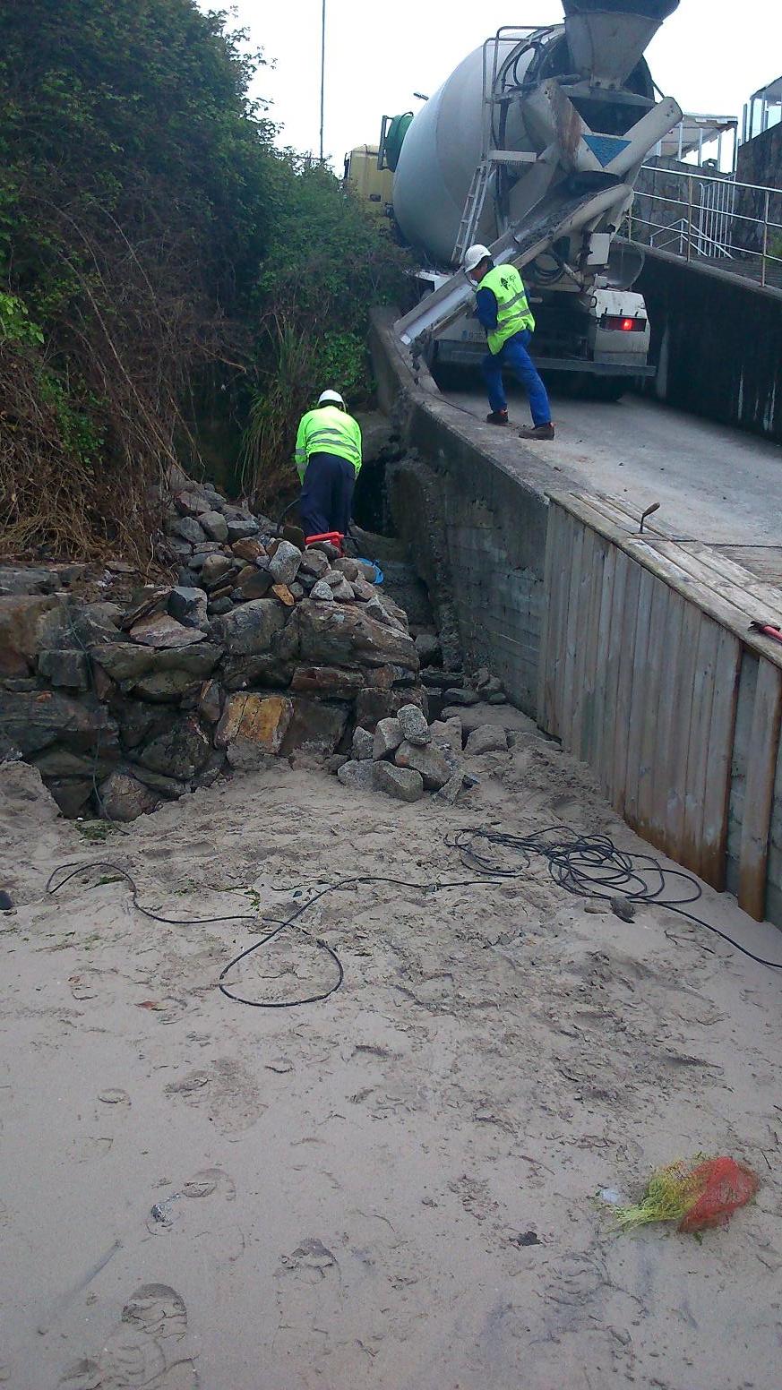 Playa de Cirro. Avería en los accesos