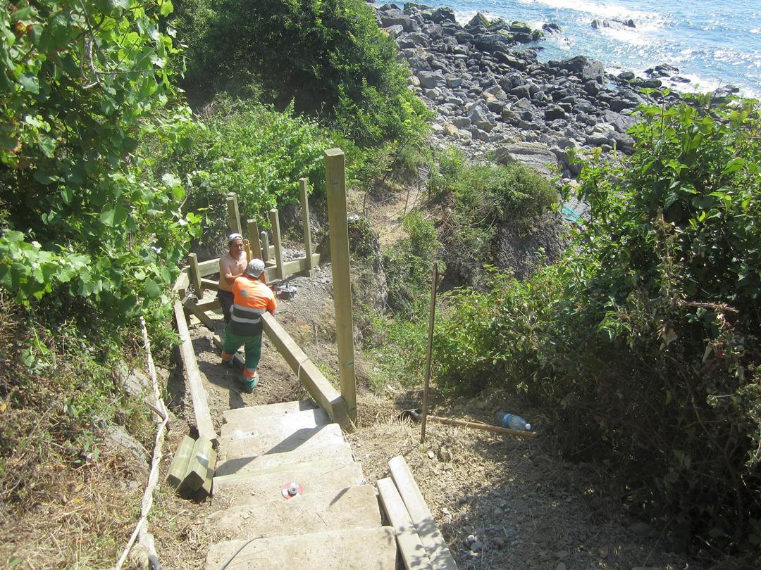 Cala Talape. Rehabilitación acceso a la cala.