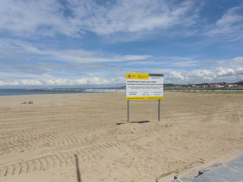 Reperfilado playa de Hondarribia