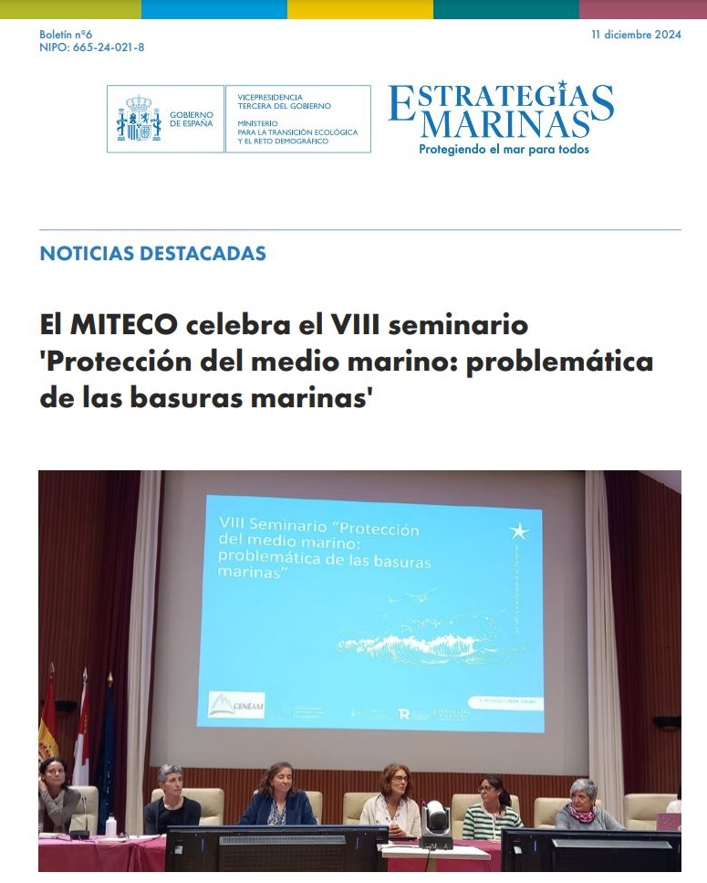 Boletín número 6 Estrategias Marinas (diciembre 2024)