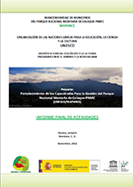 Informe final de las actividades realizadas en el Parque Nacional Montaña de Celaque