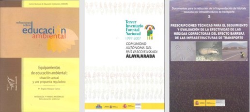 Varias portadas del Programa editorial del OAPN