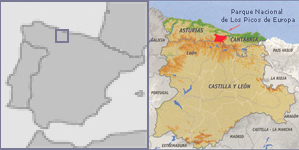 Mapa localización P.N. Picos de Europa