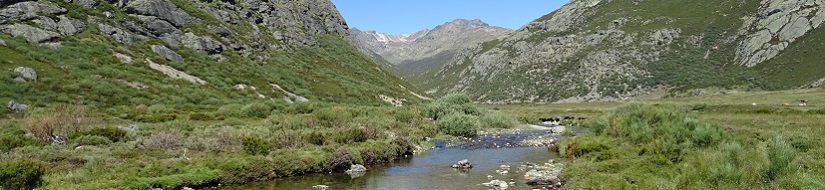 Panorámica de la reserva natural fluvial Alto Carrión. Palencia. CH Duero.