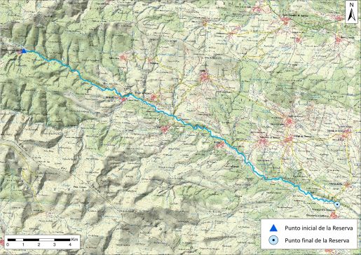 Mapa detalle Alto Duerna