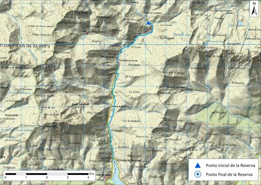 Mapa detalle Fluvioglaciares de Cardaño de Arriba