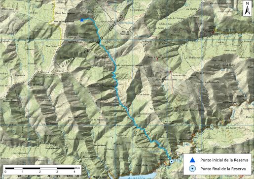 Mapa detalle Río Calamantio desde su nacimiento hasta desembocadura en el río Najerilla