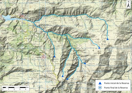 Mapa detalle Nacimiento del Genil