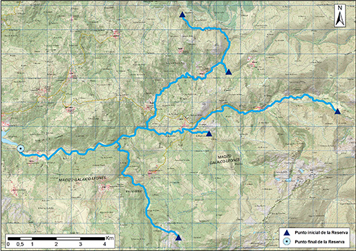 Mapa detalle Río Xares