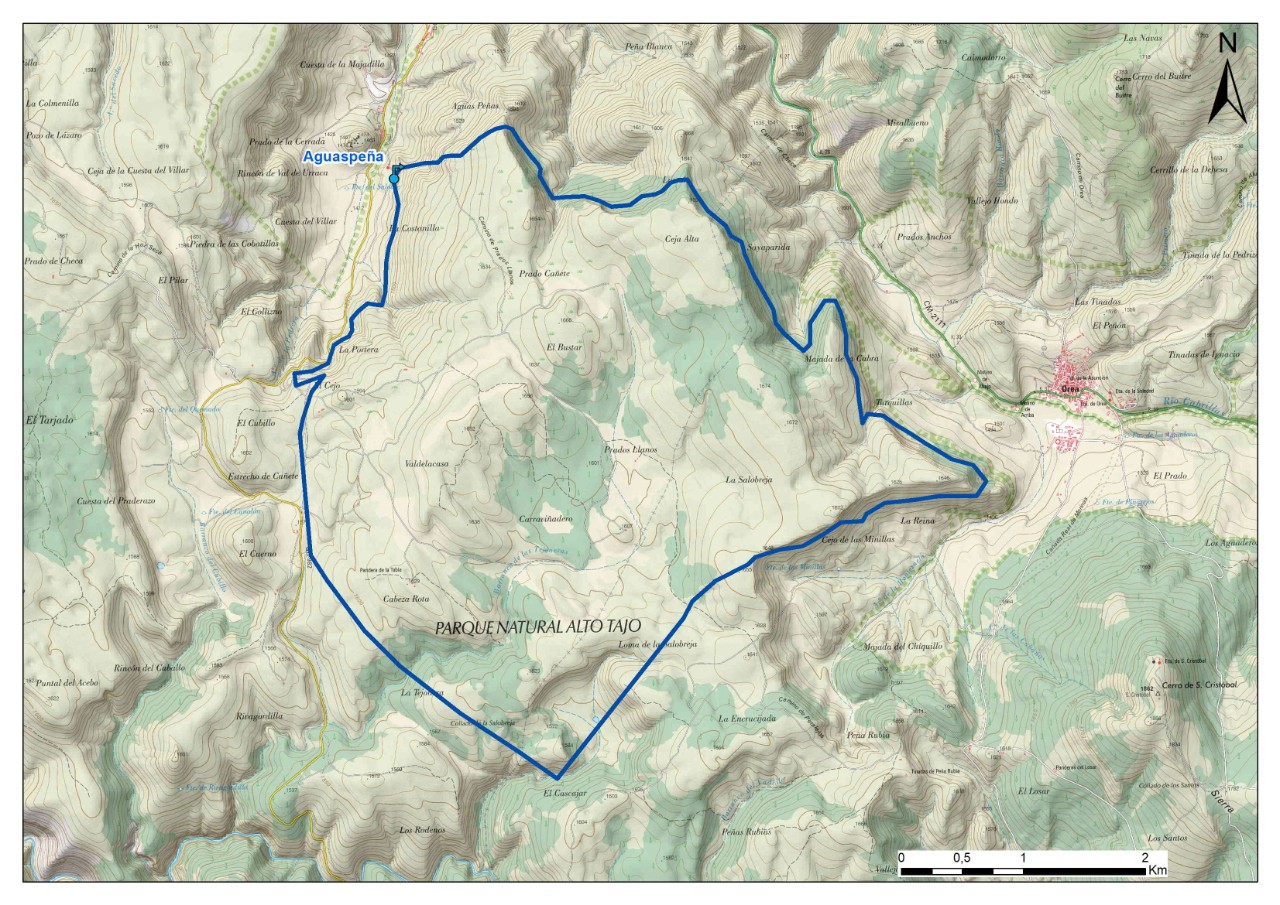 Mapa detalle Aguaspeña