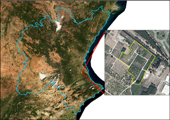 Emplazamiento del proyecto respecto a la DHJ