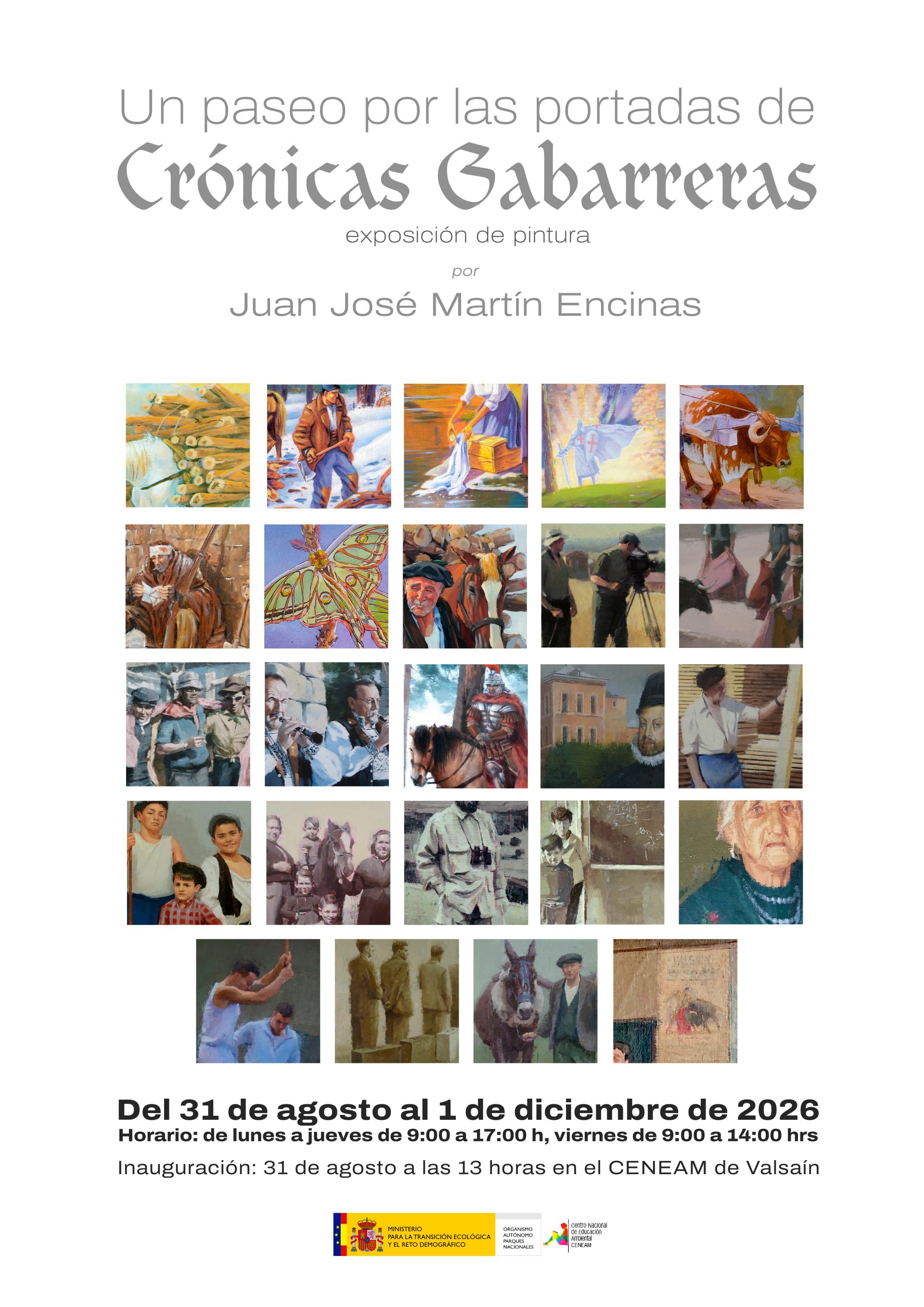 Un paseo por las portadas de crónicas gabarreras. Exposición de pinturas