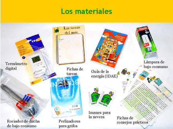 productos del kit de ahorro de energía, agua y movilidad