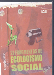 La carátula del DVD sobre un fondo color teja, una cámara de vídeo