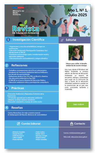 Revista de Educación Ambiental nº1 - julio 2025. Ministerio del Medio Ambiente de Chile Revista de Educación Ambiental nº1 - julio 2025. Ministerio del Medio Ambiente de Chile
