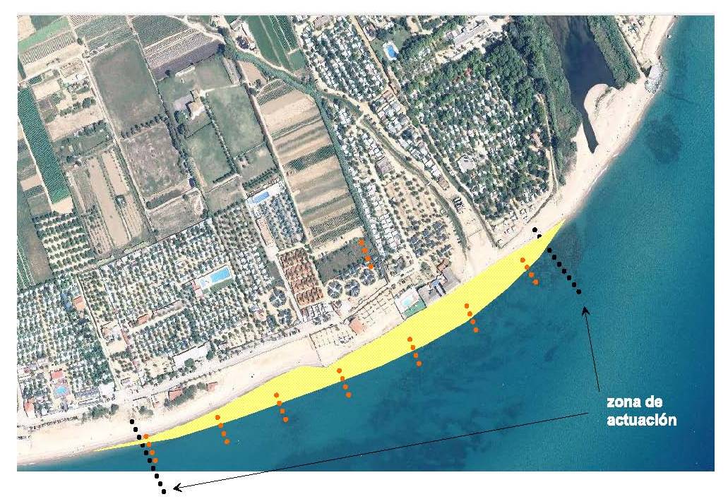 Plano de actuaciones en el emplazamiento