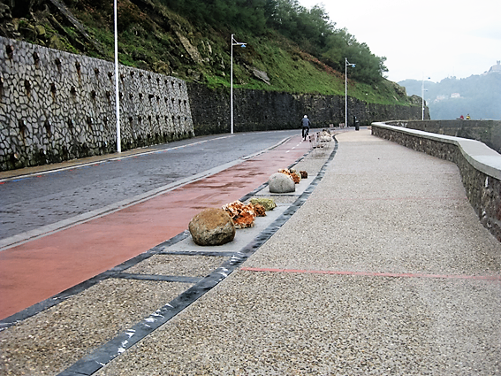 Obras de emergencia en el Paseo Nuevo (año 2008)