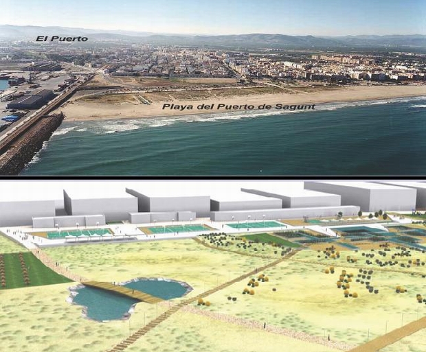 Imagen comparativa de situación actual y tras la actuación