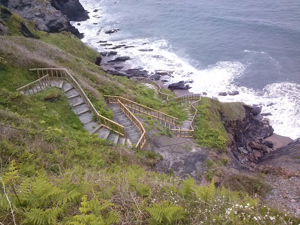 Playa de O Picón. Avería en los accesos