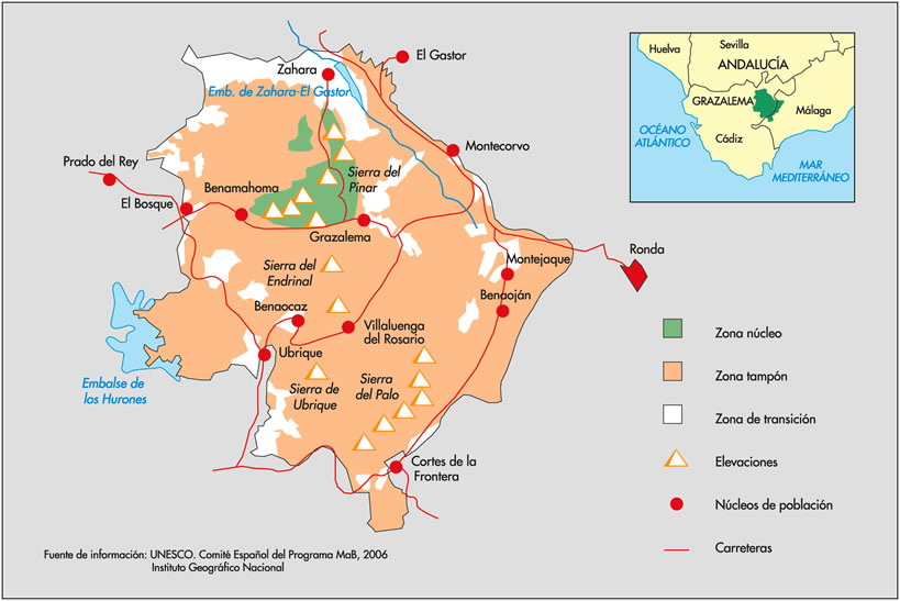 mapa reserva sierra del rincón