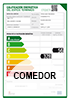 Etiqueta de certificación energetica CENEAM comedor