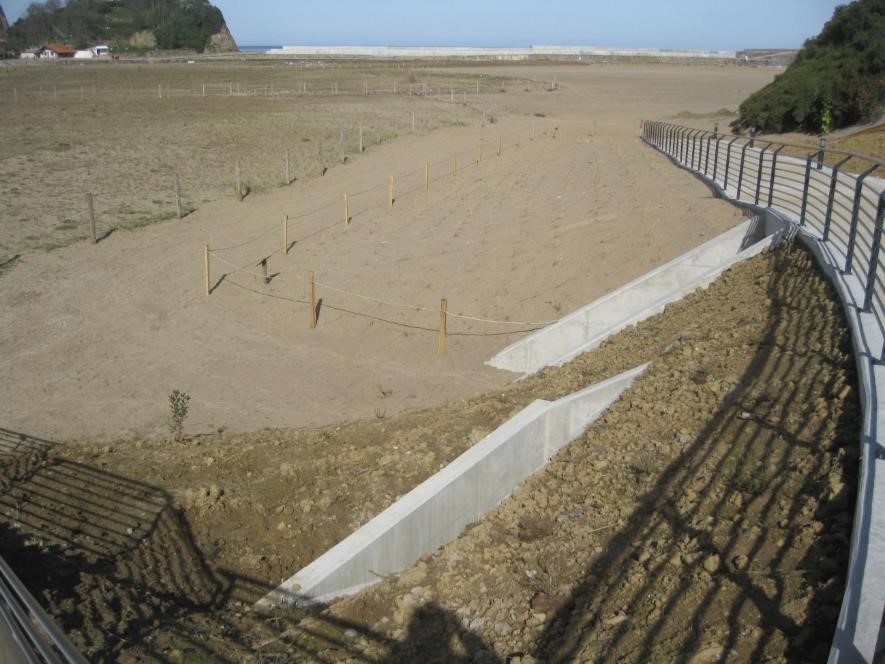 Recuperación ambiental de la playa de Santiago. Después de las obras.