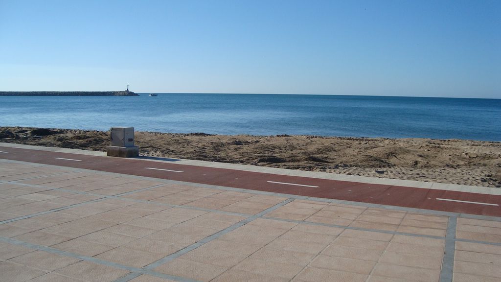 Reperfilado de playa Horta de Santa María (TM Cambrils. Durante las obras) 