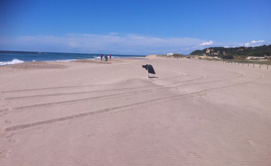 Reperfilado de la playa Altafulla (TM Altafulla. Durante las obras) 