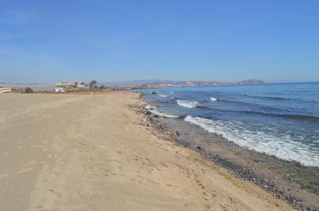 Playa de Pozo del Esparto (Durante las obras)