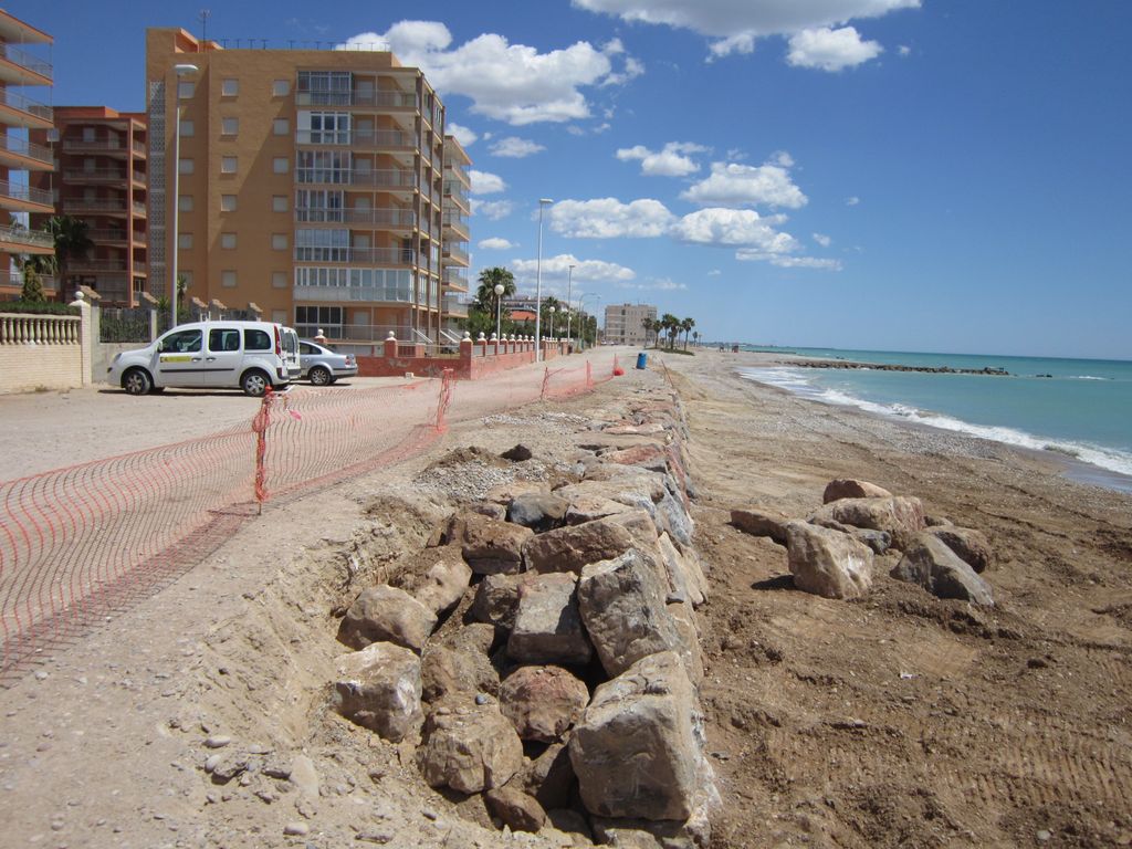 Mantenimiento y conservación de la costa de Castellón (Nules) - Durante de las obras
