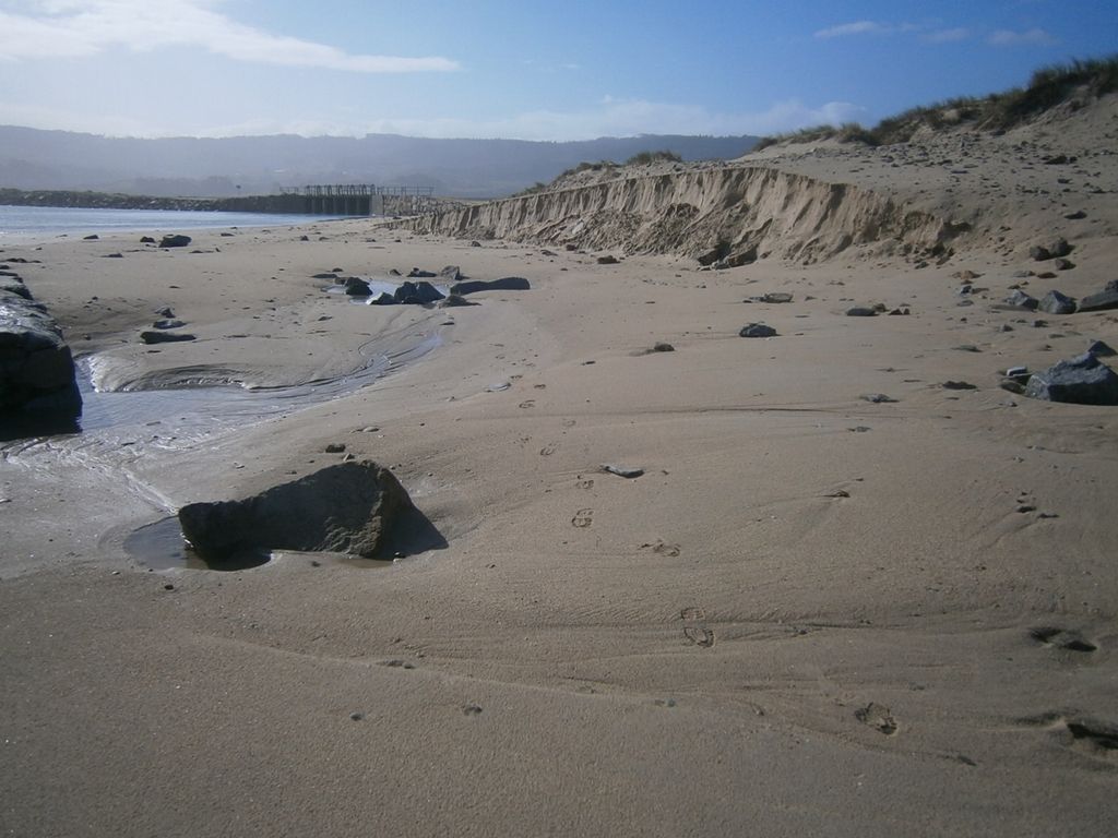 Regeneración dunar en la playa de Razo-Baldaio (T.M.  de Carballo). Antes de las obras