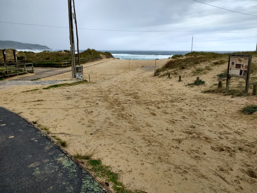 Ferrol. Protección zona dunar en Doniños (Antes de las obras)