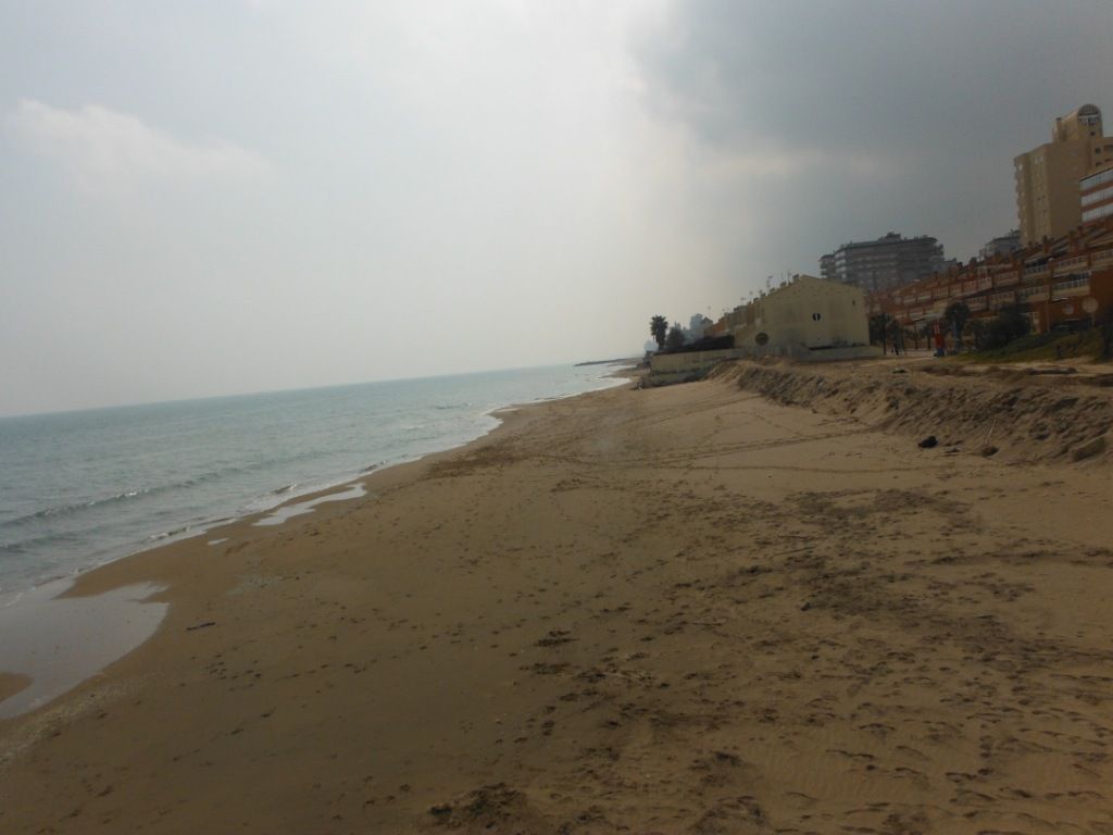 Playa de La Goleta. Antes de las obras 